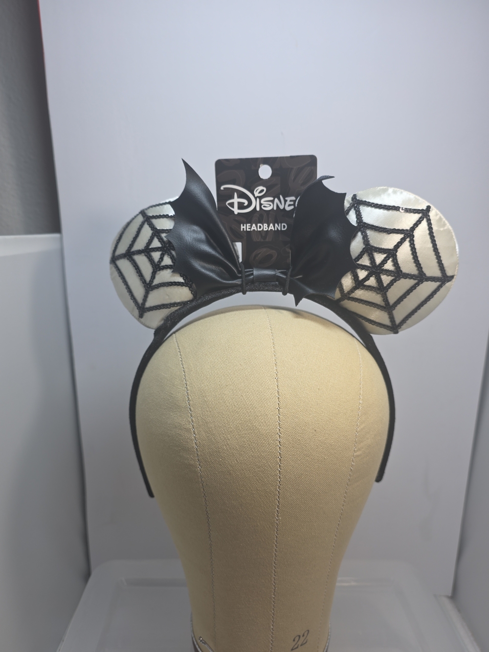 Disney Minnie Mouse Sequin Spiderweb Halloween Ears NWT
